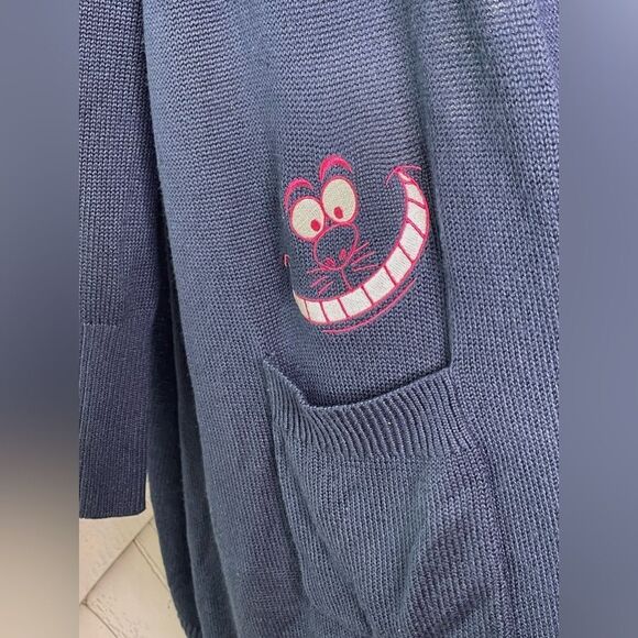Torrid Disney Alice In Wonderland Cheshire Cat Hooded Cardigan Sweater Size 5X - Picture 6 of 11